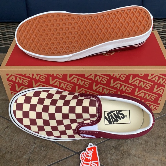 VANS CLASSIC SLIP ON CHECKERBOARD PRTRY/TRWHT WMNS - Picture 6 of 16